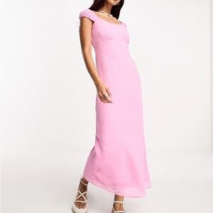 NWT Abercrombie & Fitch Pink Cap Sleeve dress